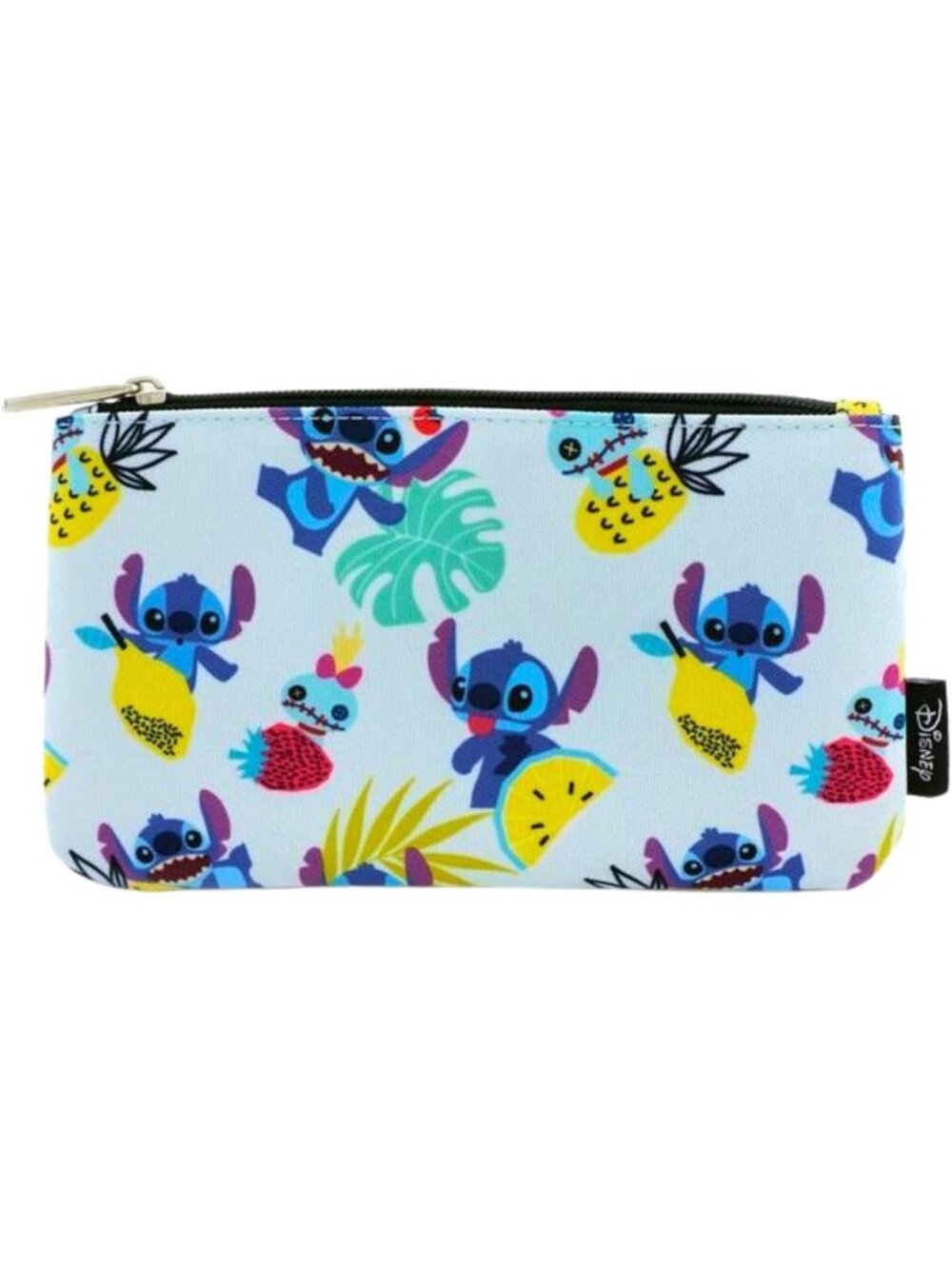 Loungefly Disney Stitch & Scrump Tropical Fruit Nylon Pouch NEW in Package